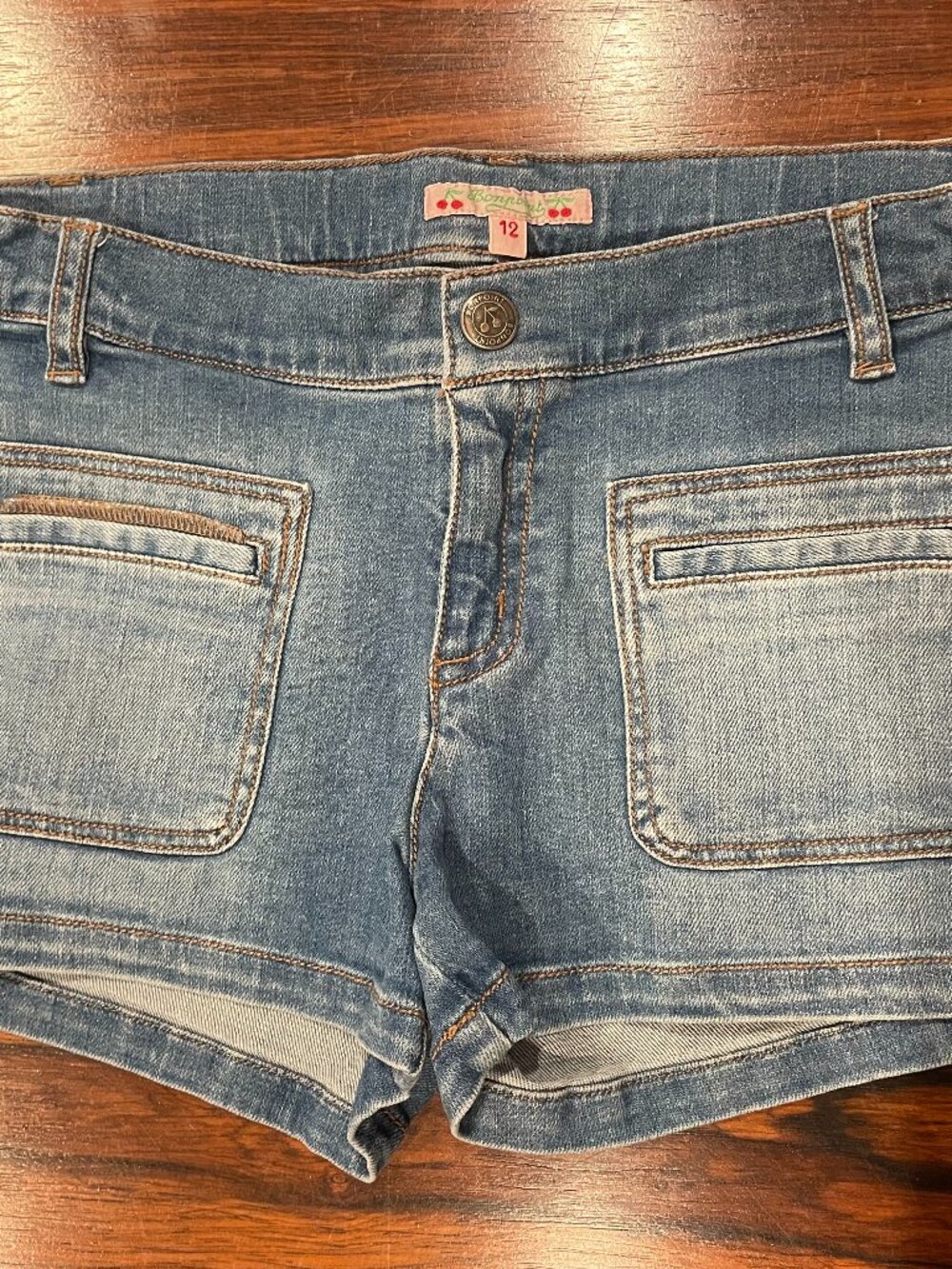 Bonpoint Dark Wash Shorts Girls 12